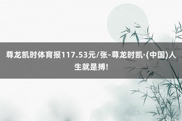 尊龙凯时体育报117.53元/张-尊龙时凯·(中国)人生就是搏!